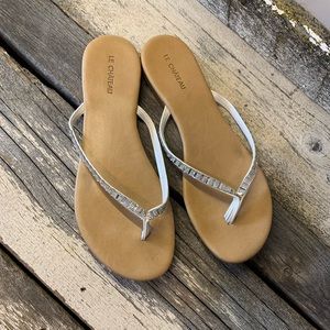 Le Chateau | Clear Beaded Sandals